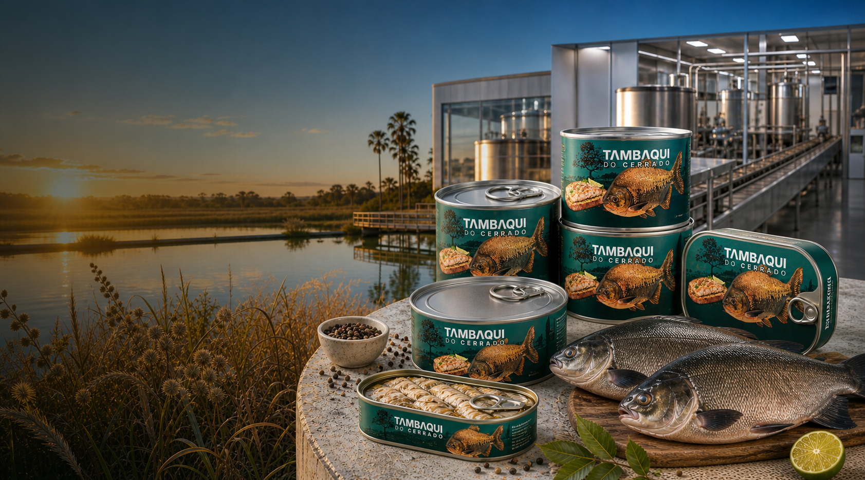 Tambaqui, produto enlatado, aquicultura e paisagem do Cerrado tocantinense